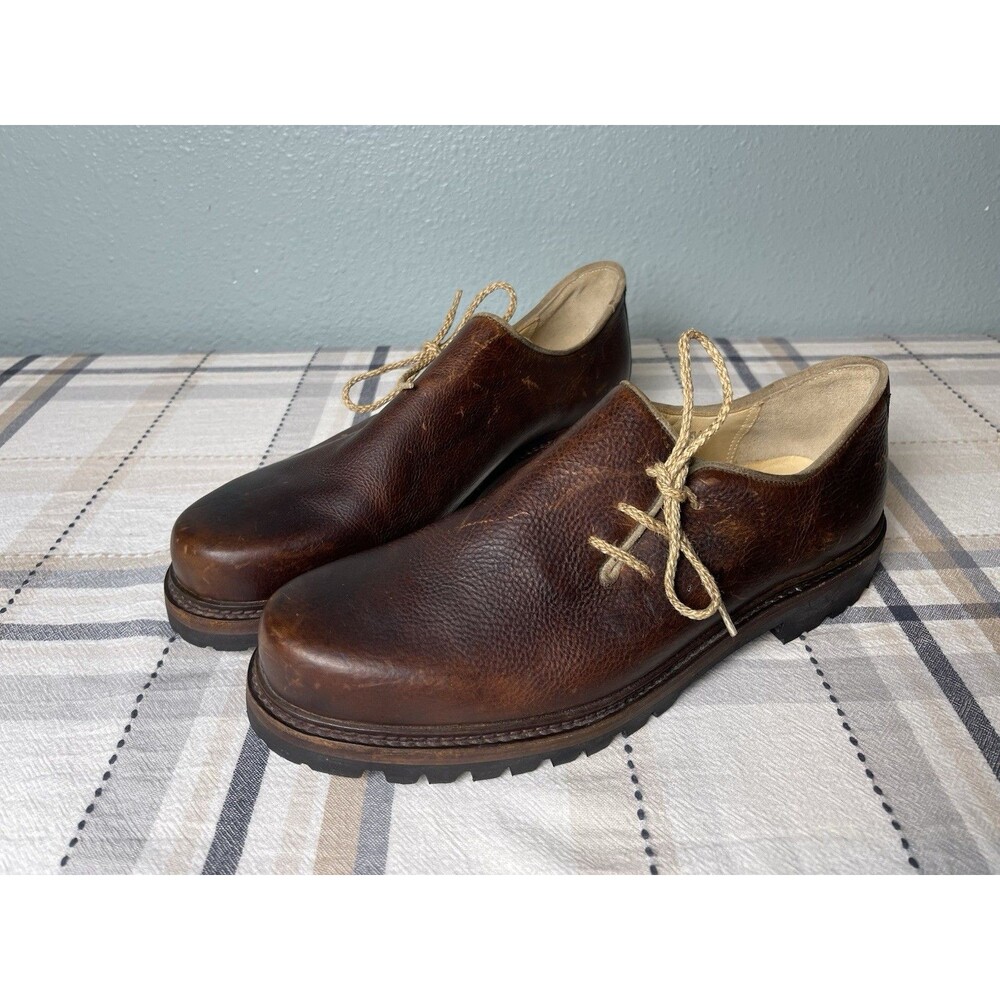 Dirndl + Bua Austria Mens Leather Lace Up Shoes 6674 EU 46 US 12 Alpine Lug Sole